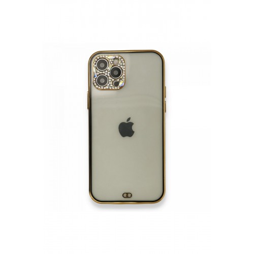 Newface iPhone 12 Pro Kılıf Liva Taşlı Silikon - Siyah Newface iPhone 12 Pro Kılıf Liva Taşlı Silikon - Siyah