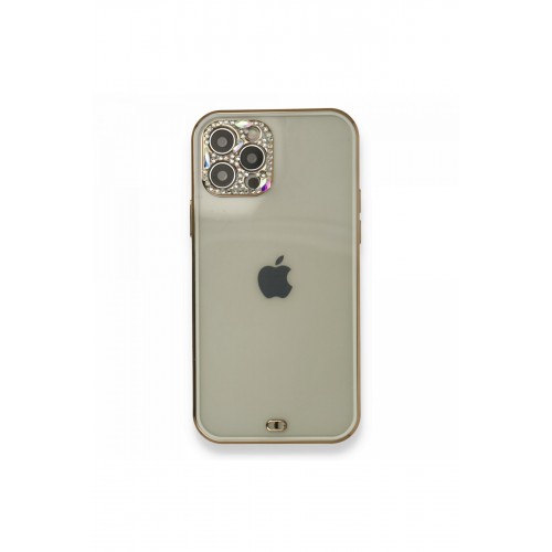 Newface iPhone 12 Pro Kılıf Liva Taşlı Silikon - Beyaz Newface iPhone 12 Pro Kılıf Liva Taşlı Silikon - Beyaz