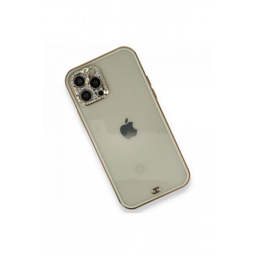 Newface iPhone 12 Pro Kılıf Liva Taşlı Silikon - Beyaz Newface iPhone 12 Pro Kılıf Liva Taşlı Silikon - Beyaz