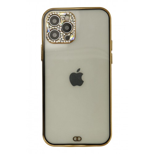 Newface iPhone 12 Pro Max Kılıf Liva Taşlı Silikon - Siyah Newface iPhone 12 Pro Max Kılıf Liva Taşlı Silikon - Siyah