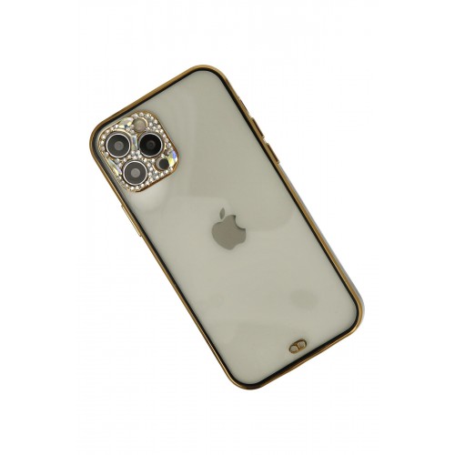 Newface iPhone 12 Pro Max Kılıf Liva Taşlı Silikon - Siyah Newface iPhone 12 Pro Max Kılıf Liva Taşlı Silikon - Siyah