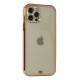 Newface iPhone 12 Pro Max Kılıf Liva Taşlı Silikon - Pembe