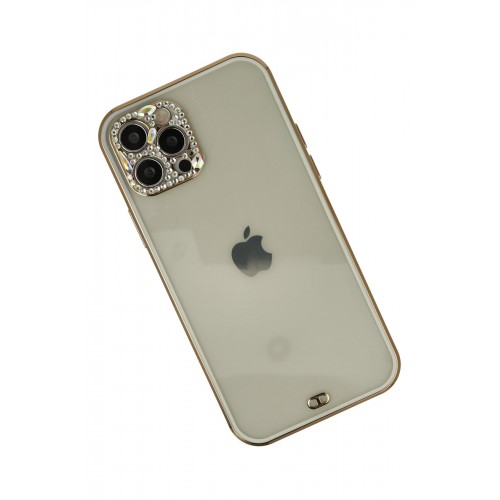 Newface iPhone 12 Pro Max Kılıf Liva Taşlı Silikon - Beyaz Newface iPhone 12 Pro Max Kılıf Liva Taşlı Silikon - Beyaz
