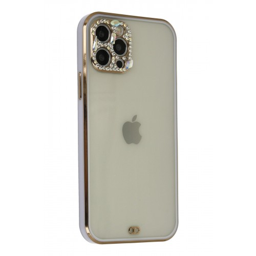 Newface iPhone 12 Pro Max Kılıf Liva Taşlı Silikon - Mor Newface iPhone 12 Pro Max Kılıf Liva Taşlı Silikon - Mor