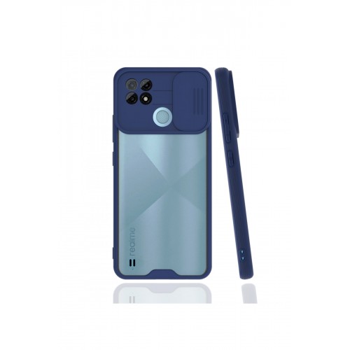Newface Realme C21 Kılıf Platin Kamera Koruma Silikon - Lacivert Newface Realme C21 Kılıf Platin Kamera Koruma Silikon - Lacivert