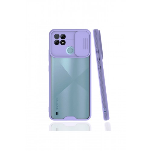 Newface Realme C21 Kılıf Platin Kamera Koruma Silikon - Lila Newface Realme C21 Kılıf Platin Kamera Koruma Silikon - Lila