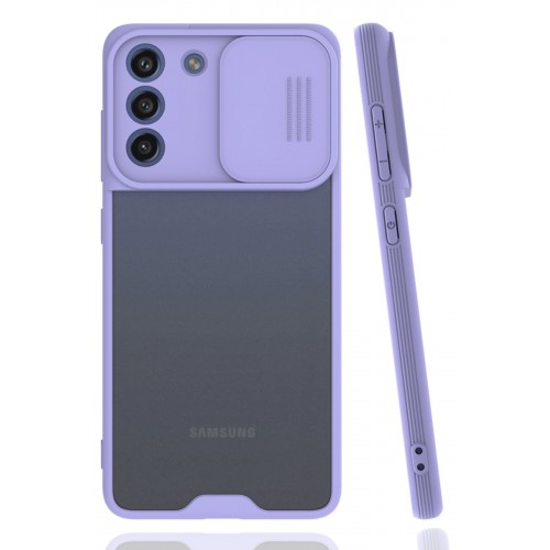 Newface Samsung Galaxy S21 FE Kılıf Platin Kamera Koruma Silikon - Lila Newface Samsung Galaxy S21 FE Kılıf Platin Kamera Koruma Silikon - Lila