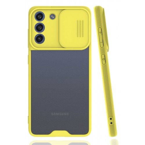 Newface Samsung Galaxy S21 FE Kılıf Platin Kamera Koruma Silikon - Sarı Newface Samsung Galaxy S21 FE Kılıf Platin Kamera Koruma Silikon - Sarı