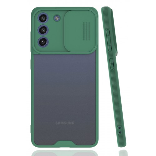 Newface Samsung Galaxy S21 FE Kılıf Platin Kamera Koruma Silikon - Yeşil Newface Samsung Galaxy S21 FE Kılıf Platin Kamera Koruma Silikon - Yeşil