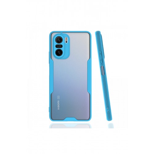 Newface Xiaomi Poco F3 Kılıf Platin Silikon - Mavi Newface Xiaomi Poco F3 Kılıf Platin Silikon - Mavi