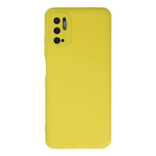 Newface Xiaomi Redmi Note 10 5G Kılıf Nano içi Kadife Silikon - Sarı Newface Xiaomi Redmi Note 10 5G Kılıf Nano içi Kadife Silikon - Sarı