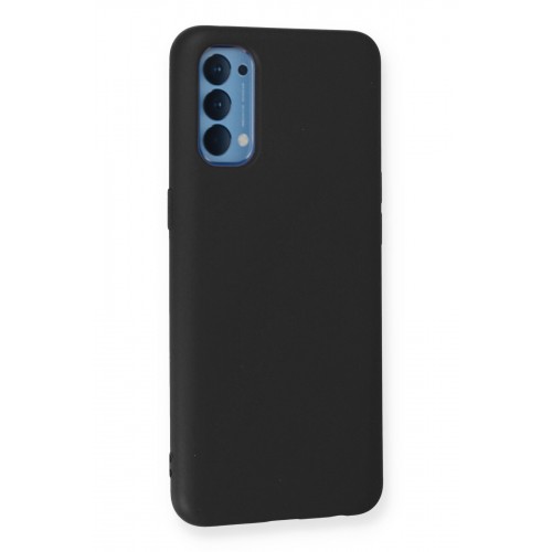 Newface Oppo Reno 4 Kılıf Nano içi Kadife Silikon - Siyah Newface Oppo Reno 4 Kılıf Nano içi Kadife Silikon - Siyah
