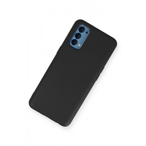 Newface Oppo Reno 4 Kılıf Nano içi Kadife Silikon - Siyah Newface Oppo Reno 4 Kılıf Nano içi Kadife Silikon - Siyah