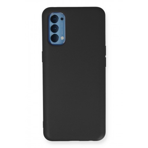 Newface Oppo Reno 4 Kılıf Nano içi Kadife Silikon - Siyah Newface Oppo Reno 4 Kılıf Nano içi Kadife Silikon - Siyah