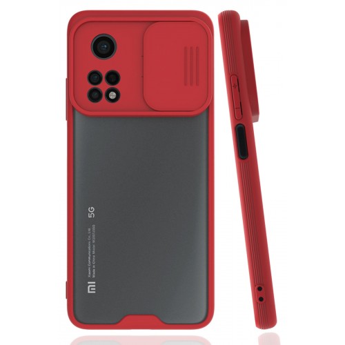 Newface Xiaomi Mi 10T Kılıf Platin Kamera Koruma Silikon - Kırmızı Newface Xiaomi Mi 10T Kılıf Platin Kamera Koruma Silikon - Kırmızı
