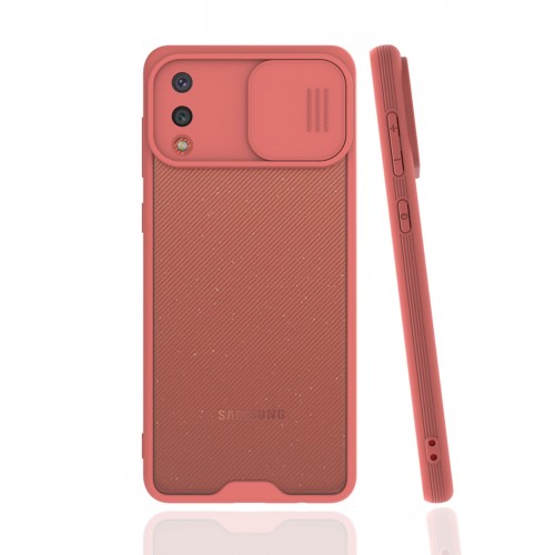 Newface Samsung Galaxy A02 Kılıf Platin Kamera Koruma Silikon - Pembe Newface Samsung Galaxy A02 Kılıf Platin Kamera Koruma Silikon - Pembe