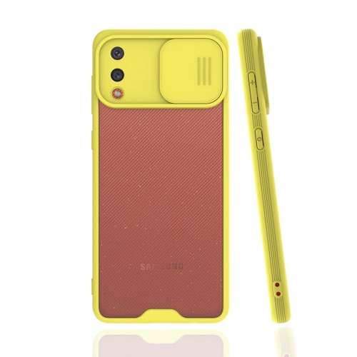 Newface Samsung Galaxy A02 Kılıf Platin Kamera Koruma Silikon - Sarı Newface Samsung Galaxy A02 Kılıf Platin Kamera Koruma Silikon - Sarı