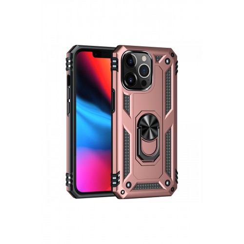 Newface iPhone 13 Pro Kılıf Sofya Yüzüklü Silikon Kapak - Rose Newface iPhone 13 Pro Kılıf Sofya Yüzüklü Silikon Kapak - Rose