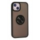 Newface iPhone 13 Kılıf Montreal Yüzüklü Silikon Kapak - Siyah Newface iPhone 13 Kılıf Montreal Yüzüklü Silikon Kapak - Siyah