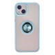 Newface iPhone 13 Kılıf Montreal Yüzüklü Silikon Kapak - Buz Mavi Newface iPhone 13 Kılıf Montreal Yüzüklü Silikon Kapak - Buz Mavi