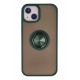 Newface iPhone 13 Kılıf Montreal Yüzüklü Silikon Kapak - Yeşil Newface iPhone 13 Kılıf Montreal Yüzüklü Silikon Kapak - Yeşil