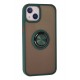Newface iPhone 13 Kılıf Montreal Yüzüklü Silikon Kapak - Yeşil Newface iPhone 13 Kılıf Montreal Yüzüklü Silikon Kapak - Yeşil