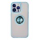 Newface iPhone 13 Pro Max Kılıf Montreal Yüzüklü Silikon Kapak - Buz Mavi Newface iPhone 13 Pro Max Kılıf Montreal Yüzüklü Silikon Kapak - Buz Mavi