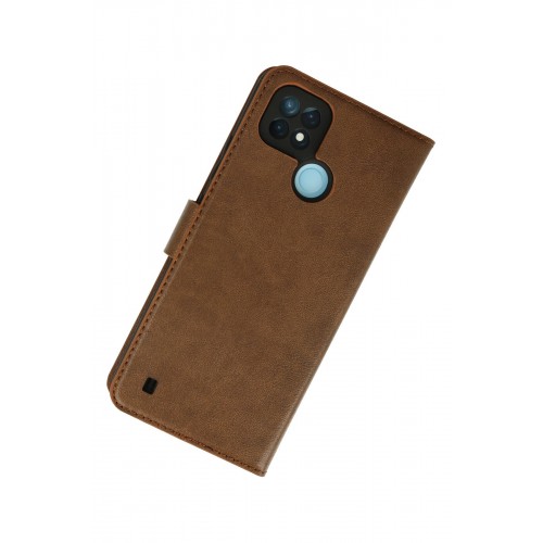 Newface Realme C21 Kılıf Trend S Plus Kapaklı Kılıf - Taba Newface Realme C21 Kılıf Trend S Plus Kapaklı Kılıf - Taba