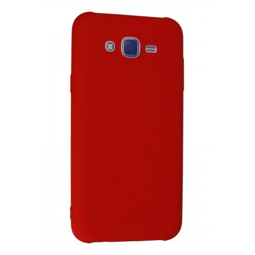 Newface Samsung Galaxy J7 Kılıf Nano içi Kadife Silikon - Kırmızı Newface Samsung Galaxy J7 Kılıf Nano içi Kadife Silikon - Kırmızı