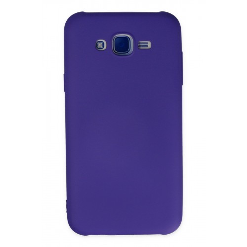Newface Samsung Galaxy J7 Kılıf Nano içi Kadife Silikon - Mor Newface Samsung Galaxy J7 Kılıf Nano içi Kadife Silikon - Mor