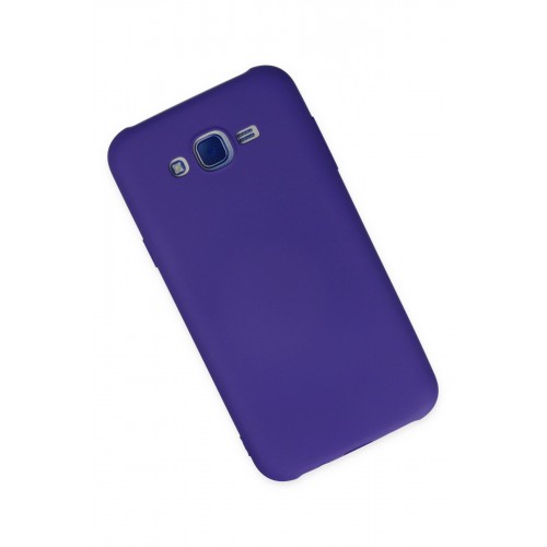 Newface Samsung Galaxy J7 Kılıf Nano içi Kadife Silikon - Mor Newface Samsung Galaxy J7 Kılıf Nano içi Kadife Silikon - Mor
