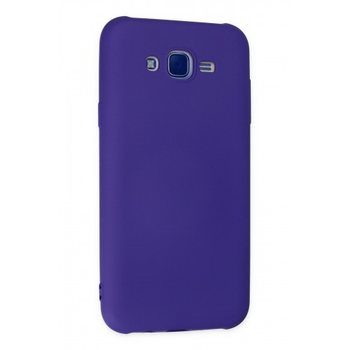Newface Samsung Galaxy J7 Kılıf Nano içi Kadife Silikon - Mor Newface Samsung Galaxy J7 Kılıf Nano içi Kadife Silikon - Mor