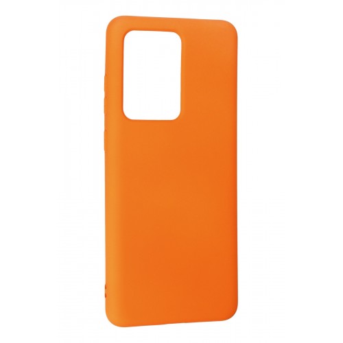 Newface Samsung Galaxy S20 Ultra Kılıf Nano içi Kadife Silikon - Turuncu Newface Samsung Galaxy S20 Ultra Kılıf Nano içi Kadife Silikon - Turuncu