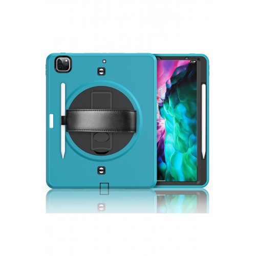 Newface iPad Pro 12.9 (2020) Kılıf Strap-C Otterbox Tablet Kapak - Mavi Newface iPad Pro 12.9 (2020) Kılıf Strap-C Otterbox Tablet Kapak - Mavi