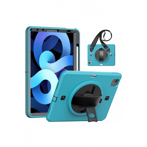 Newface iPad Pro 11 (2018) Kılıf Strap-C Otterbox Tablet Kapak - Mavi Newface iPad Pro 11 (2018) Kılıf Strap-C Otterbox Tablet Kapak - Mavi