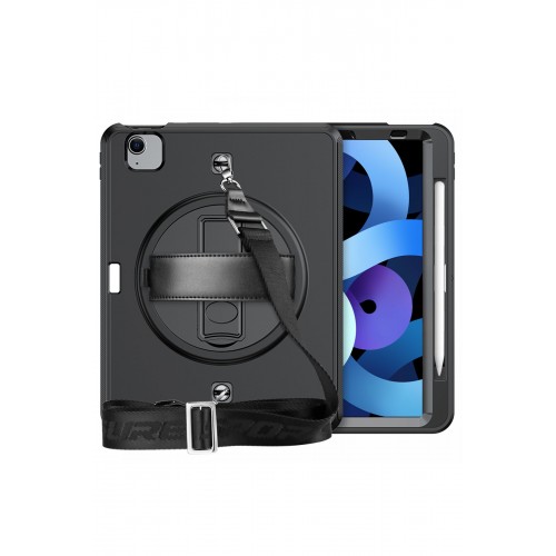 Newface iPad Pro 11 (2018) Kılıf Strap-C Otterbox Tablet Kapak - Siyah Newface iPad Pro 11 (2018) Kılıf Strap-C Otterbox Tablet Kapak - Siyah