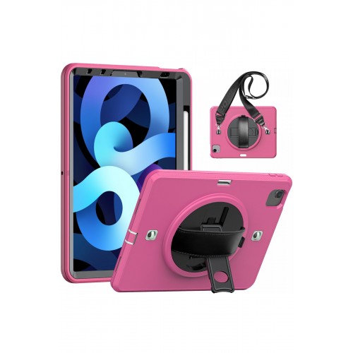 Newface iPad Air 4 10.9 Kılıf Strap-C Otterbox Tablet Kapak - Pembe Newface iPad Air 4 10.9 Kılıf Strap-C Otterbox Tablet Kapak - Pembe