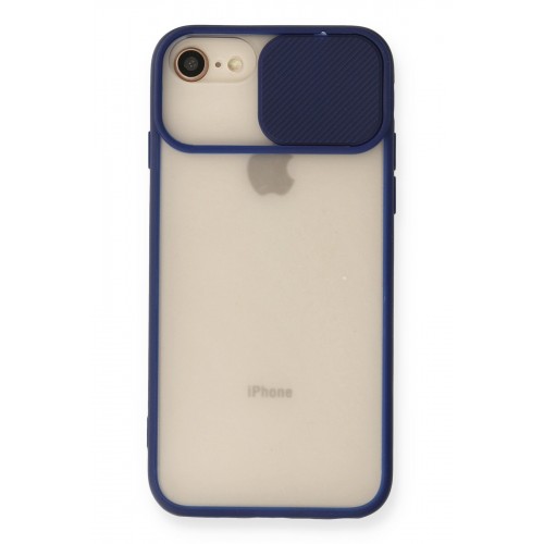 Newface iPhone SE 2020 Kılıf Palm Buzlu Kamera Sürgülü Silikon - Lacivert Newface iPhone SE 2020 Kılıf Palm Buzlu Kamera Sürgülü Silikon - Lacivert