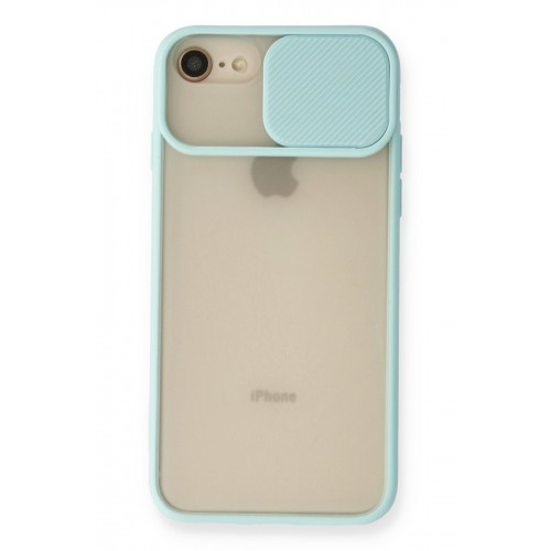 Newface iPhone SE 2020 Kılıf Palm Buzlu Kamera Sürgülü Silikon - Turkuaz Newface iPhone SE 2020 Kılıf Palm Buzlu Kamera Sürgülü Silikon - Turkuaz