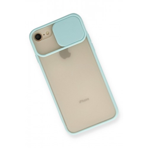 Newface iPhone SE 2020 Kılıf Palm Buzlu Kamera Sürgülü Silikon - Turkuaz Newface iPhone SE 2020 Kılıf Palm Buzlu Kamera Sürgülü Silikon - Turkuaz