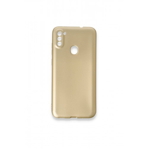 Newface Samsung Galaxy M11 Kılıf Premium Rubber Silikon - Gold Newface Samsung Galaxy M11 Kılıf Premium Rubber Silikon - Gold