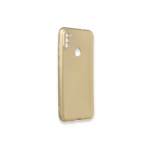 Newface Samsung Galaxy M11 Kılıf Premium Rubber Silikon - Gold Newface Samsung Galaxy M11 Kılıf Premium Rubber Silikon - Gold