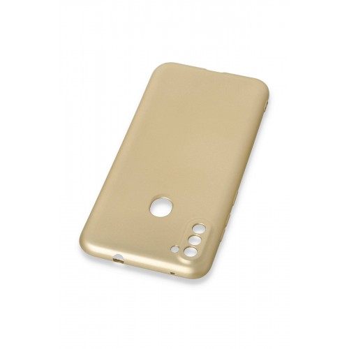 Newface Samsung Galaxy M11 Kılıf Premium Rubber Silikon - Gold Newface Samsung Galaxy M11 Kılıf Premium Rubber Silikon - Gold
