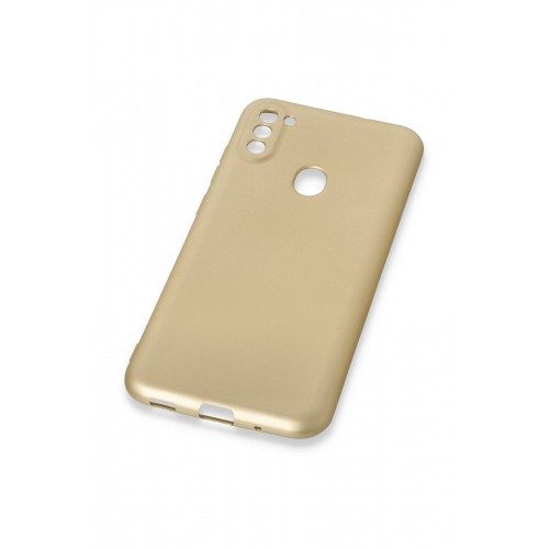 Newface Samsung Galaxy M11 Kılıf Premium Rubber Silikon - Gold Newface Samsung Galaxy M11 Kılıf Premium Rubber Silikon - Gold