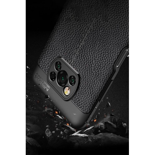 Newface Xiaomi Pocophone X3 Pro Kılıf Focus Derili Silikon - Kırmızı Newface Xiaomi Pocophone X3 Pro Kılıf Focus Derili Silikon - Kırmızı