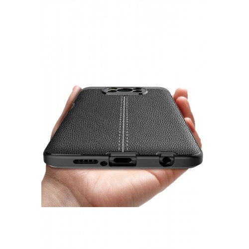 Newface Xiaomi Pocophone X3 Pro Kılıf Focus Derili Silikon - Kırmızı Newface Xiaomi Pocophone X3 Pro Kılıf Focus Derili Silikon - Kırmızı