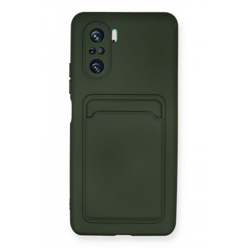 Newface Xiaomi Mi 11i Kılıf Kelvin Kartvizitli Silikon - Koyu Yeşil Newface Xiaomi Mi 11i Kılıf Kelvin Kartvizitli Silikon - Koyu Yeşil