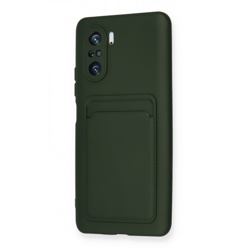Newface Xiaomi Mi 11i Kılıf Kelvin Kartvizitli Silikon - Koyu Yeşil Newface Xiaomi Mi 11i Kılıf Kelvin Kartvizitli Silikon - Koyu Yeşil
