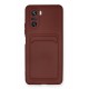 Newface Xiaomi Redmi K40 Kılıf Kelvin Kartvizitli Silikon - Bordo Newface Xiaomi Redmi K40 Kılıf Kelvin Kartvizitli Silikon - Bordo