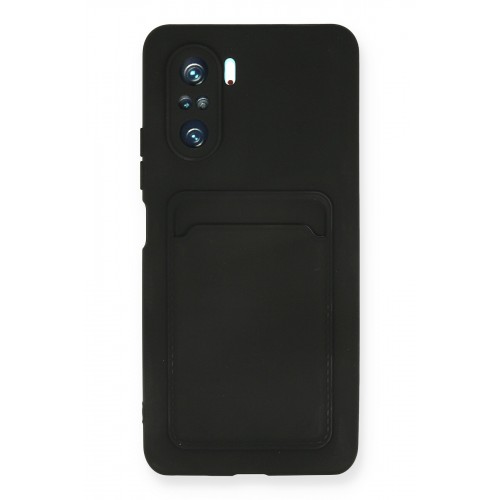 Newface Xiaomi Redmi K40 Pro Kılıf Kelvin Kartvizitli Silikon - Siyah Newface Xiaomi Redmi K40 Pro Kılıf Kelvin Kartvizitli Silikon - Siyah